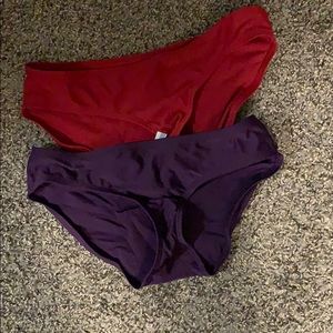 Two bikini bottoms size small